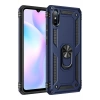 Xiaomi Redmi 9A Uyumlu Kılıf Sofya Yüzüklü Silikon Kapak - Lacivert