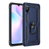 Xiaomi Redmi 9A Uyumlu Kılıf Sofya Yüzüklü Silikon Kapak - Lacivert