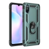 Xiaomi Redmi 9A Uyumlu Kılıf Sofya Yüzüklü Silikon Kapak - Yeşil