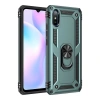 Xiaomi Redmi 9A Uyumlu Kılıf Sofya Yüzüklü Silikon Kapak - Yeşil