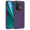Xiaomi Redmi Note 13 Pro 4G Kılıf First Silikon - Mor