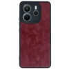 Xiaomi Redmi Note 14 4G Uyumlu Kılıf Aras Deri Kapak - Bordo