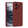 Xiaomi Redmi Note 14 4G Uyumlu Kılıf First Silikon - Bordo