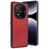 Xiaomi Redmi Note 14 Pro 4G Uyumlu Kılıf Aras Deri Kapak - Kırmızı