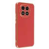 Xiaomi Redmi Note 14 Pro 4G Uyumlu Kılıf Volet Silikon - Kırmızı