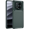 Xiaomi Redmi Note 14 Pro Plus Kılıf Auto Focus Karbon Kapak - Koyu Yeşil
