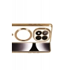 Xiaomi Redmi Note 15 Pro 4G Uyumlu Kross Magneticsafe Kapak - Gold