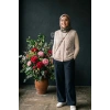 Yumoş Ponpon Düğmeli Yelek - Kahve