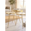 Zigon Sehpa Gold Krem Tel