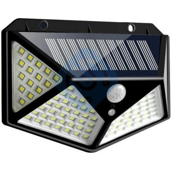 100 Led Dış Mekan Solar Aydınlatma Fotoselli Solar Lamba Hareket Sensörlü