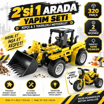 1004574-EKSKAVATÖR/MOTOSİKLET 2IN1 320PRÇ