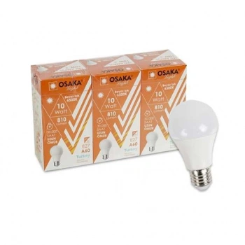 10W 3lü Beyaz Led Ampül