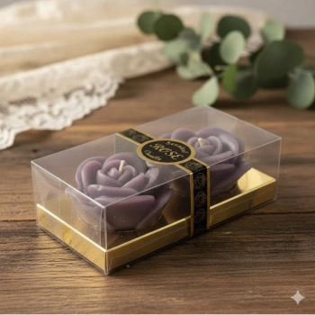 2li Gül Mum Seti