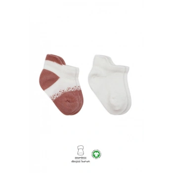 2Li Penye Sneakers Çorap 20105 Ekru Pudra