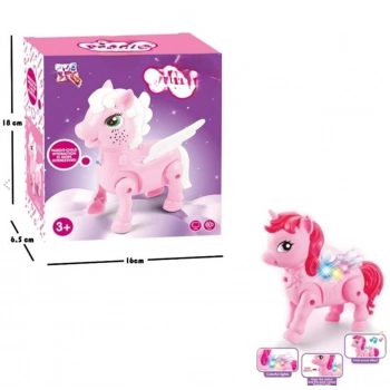 2570 YÜRÜYEN PİLLİ AT PEMBE