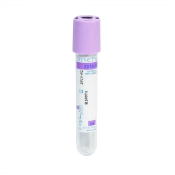 3 ml K2 EDTA Mor Vakumlu Kan Alma Tüpü