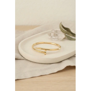 316L Çelik Gold Renk Çivi Model Bileklik