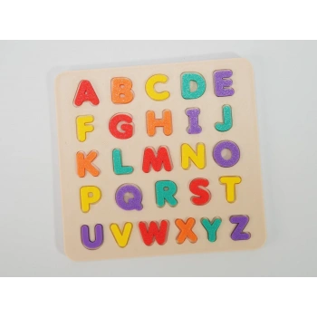 3D Baskı Renkli A-Z Alfabe Puzzle - 26 Harfli Eğitim Seti