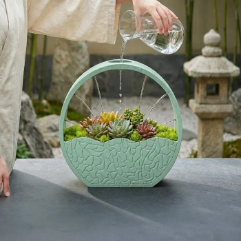 3D Baskı Self-Watering Planter - Kendi Kendini Sulayan Saksı-Mint