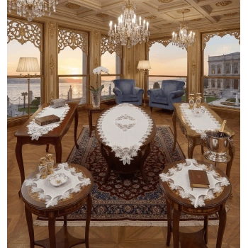 5 PARÇA SALON TAKIMI - KETEN KUMAŞ