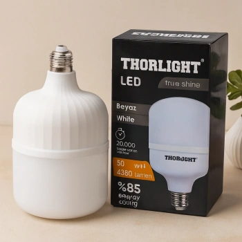 50W E27 T-Şekil Beyaz LED Ampul