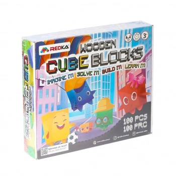 5642 Wooden Cubes Bloc NessiWorld