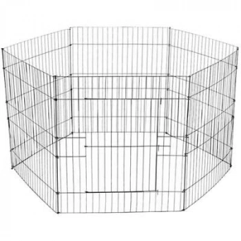6 Parça Tel Panel Köpek Oyun Alanı 80x80 Cm
