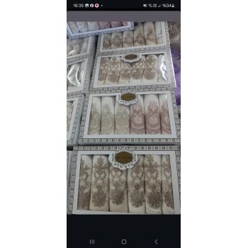 6lı kutulu havlu kahve