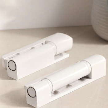 95 mm PVC Kapı Düz Menteşe (Beyaz/Metal)