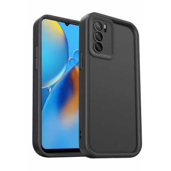 Oppo A16 Kılıf Viera Silikon - Siyah