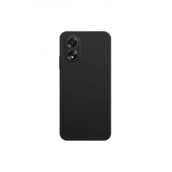Oppo A38 Kılıf First Silikon - Siyah