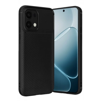 Oppo A6 Pro 4G Auto Focus Karbon Kapak - Siyah
