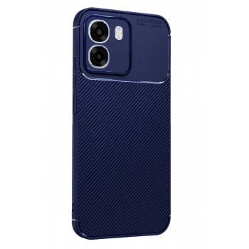 Oppo Oppo A6T 5G Auto Focus Karbon Kapak - Lacivert