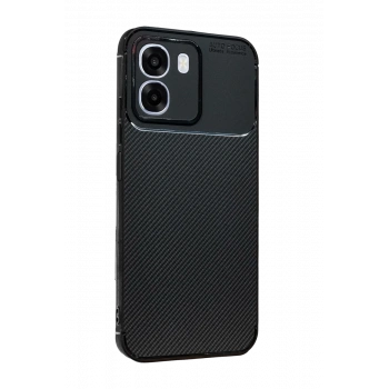 Oppo Oppo A6T 5G Auto Focus Karbon Kapak - Siyah