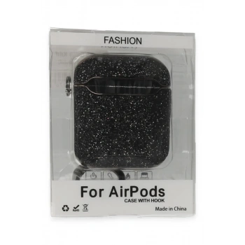 Apple Airpods 2 (2.nesil) Spell Simli Kılıf - Siyah
