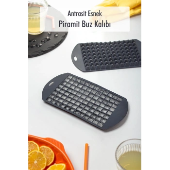 Antrasit Piramit Buz Kalıbı(13*24*2 cm)