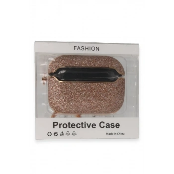 Apple Airpods 3 (3.nesil) Spell Simli Kılıf - Rose Gold