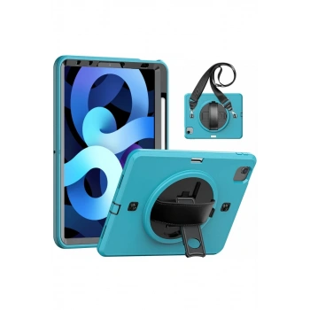 Apple iPad Pro 11 (2020) Kılıf Strap-C Otterbox Tablet Kapak - Mavi