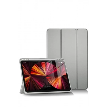 Apple iPad Pro 11 (2024) Kılıf Tablet Smart Kılıf - Gri