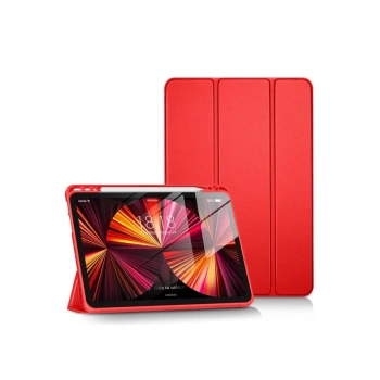 Apple iPad Pro 11 (2024) Kılıf Tablet Smart Kılıf - Kırmızı