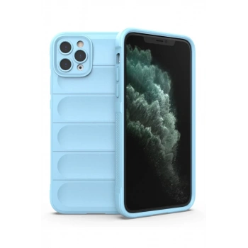 Apple iPhone 11 Pro Max Uyumlu Kılıf Optimum Silikon - Sky Blue