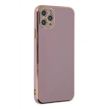 Apple iPhone 11 Pro Max Uyumlu Kılıf Volet Silikon - Mor