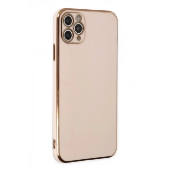 Apple iPhone 11 Pro Max Uyumlu Kılıf Volet Silikon - Pembe
