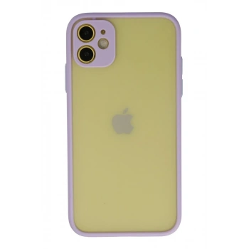 Apple iPhone 11 Uyumlu Kılıf Montreal Silikon Kapak - Mor