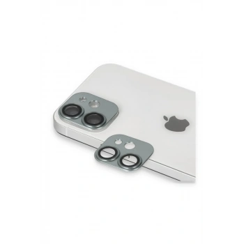 Apple iPhone 11 Uyumlu Pers Alüminyum Kamera Lens - Yeşil