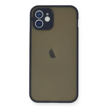 Apple iPhone 12 Mini Uyumlu Kılıf Montreal Silikon Kapak - Lacivert