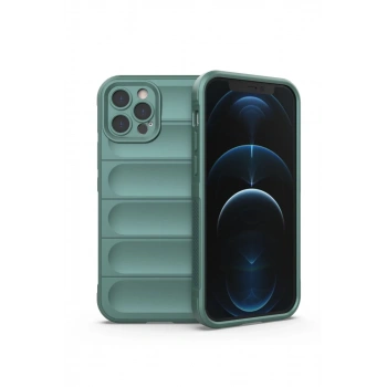 Apple iPhone 12 Pro Kılıf Optimum Silikon - Koyu Yeşil