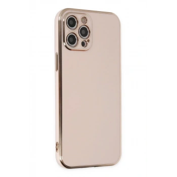 Apple iPhone 12 Pro Max Uyumlu Kılıf Volet Silikon - Pembe