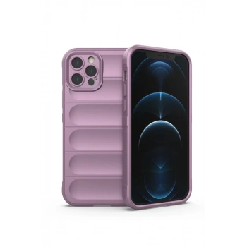 Apple iPhone 12 Pro Uyumlu Kılıf Optimum Silikon - Mor