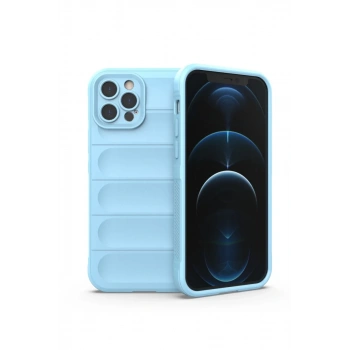 Apple iPhone 12 Pro Uyumlu Kılıf Optimum Silikon - Sky Blue